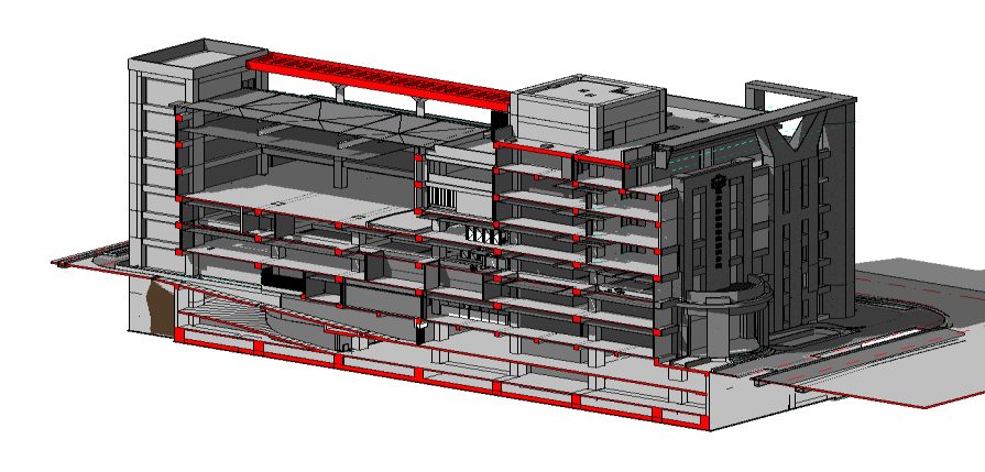 BIM 結構模型剖面