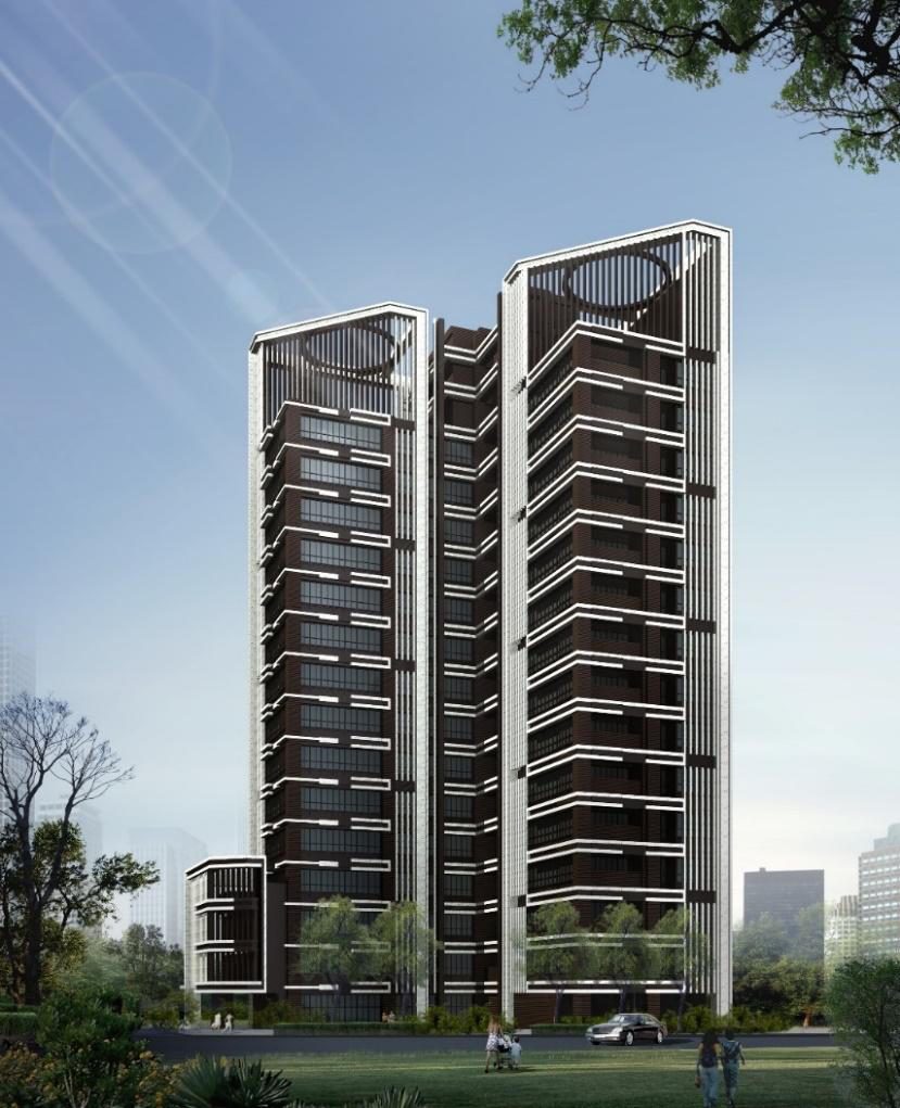 復興南路 SRC 制震豪宅模擬圖