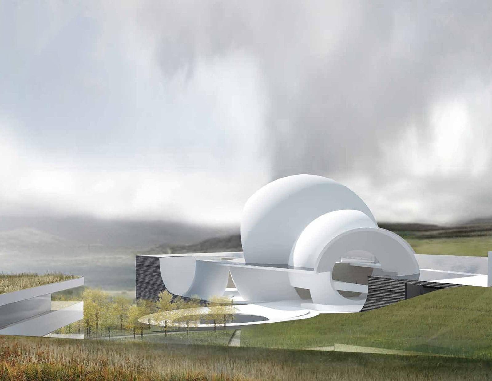 金寶山 Steven Holl 建築模擬圖