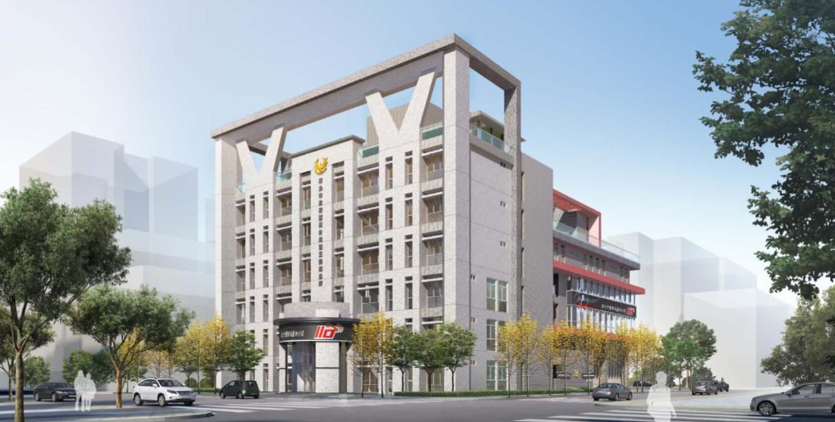 蘆洲分局辦公廳舍建築外觀模擬圖